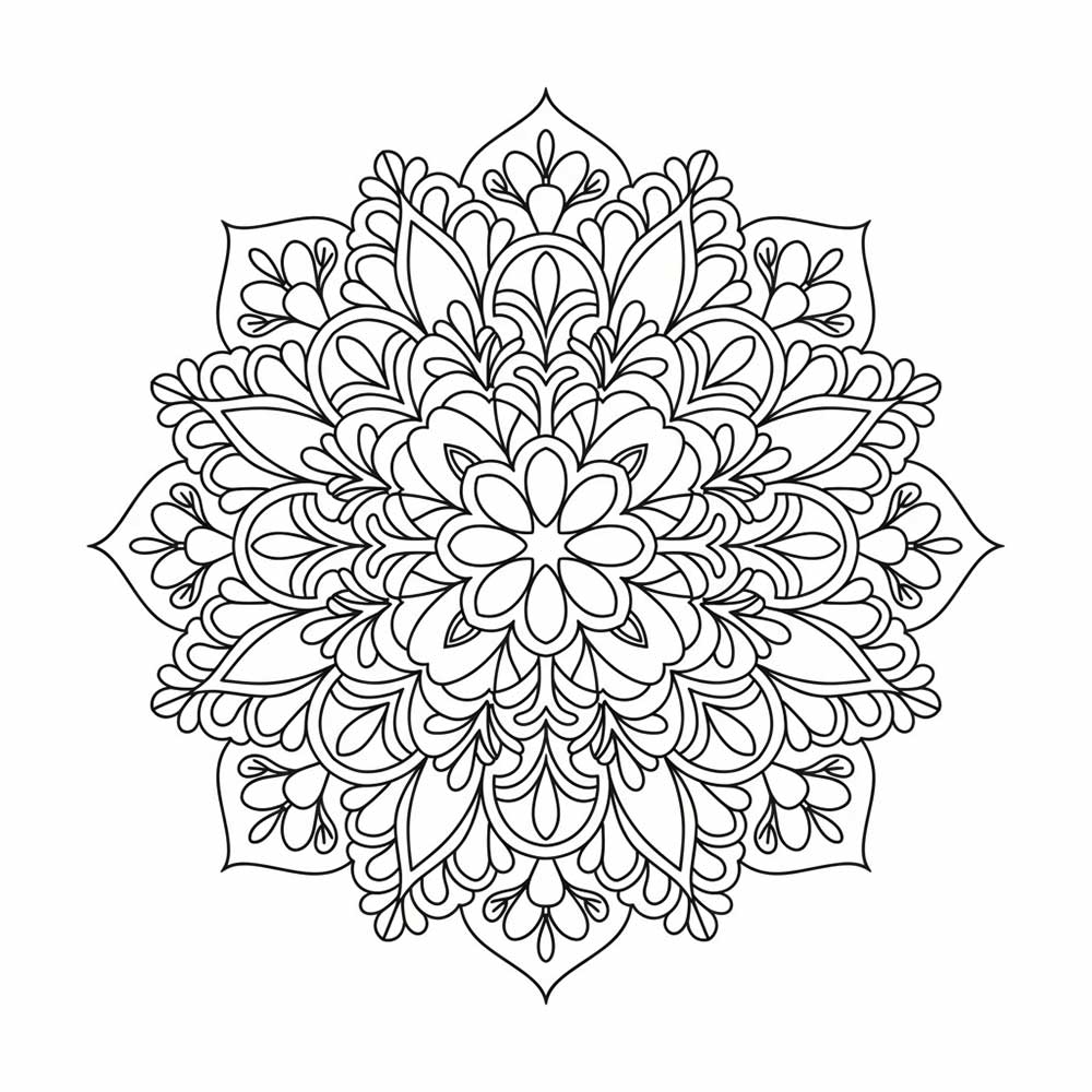 曼陀羅の塗り絵