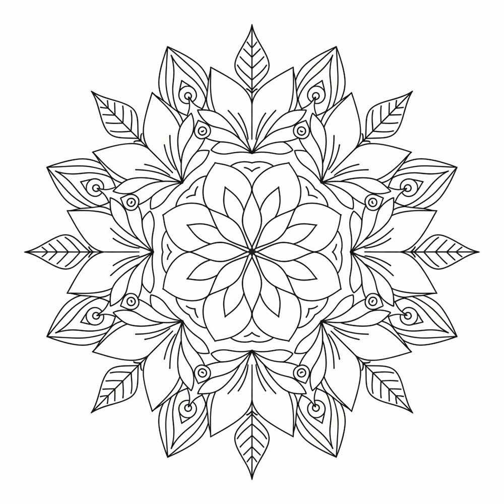 曼荼羅の塗り絵