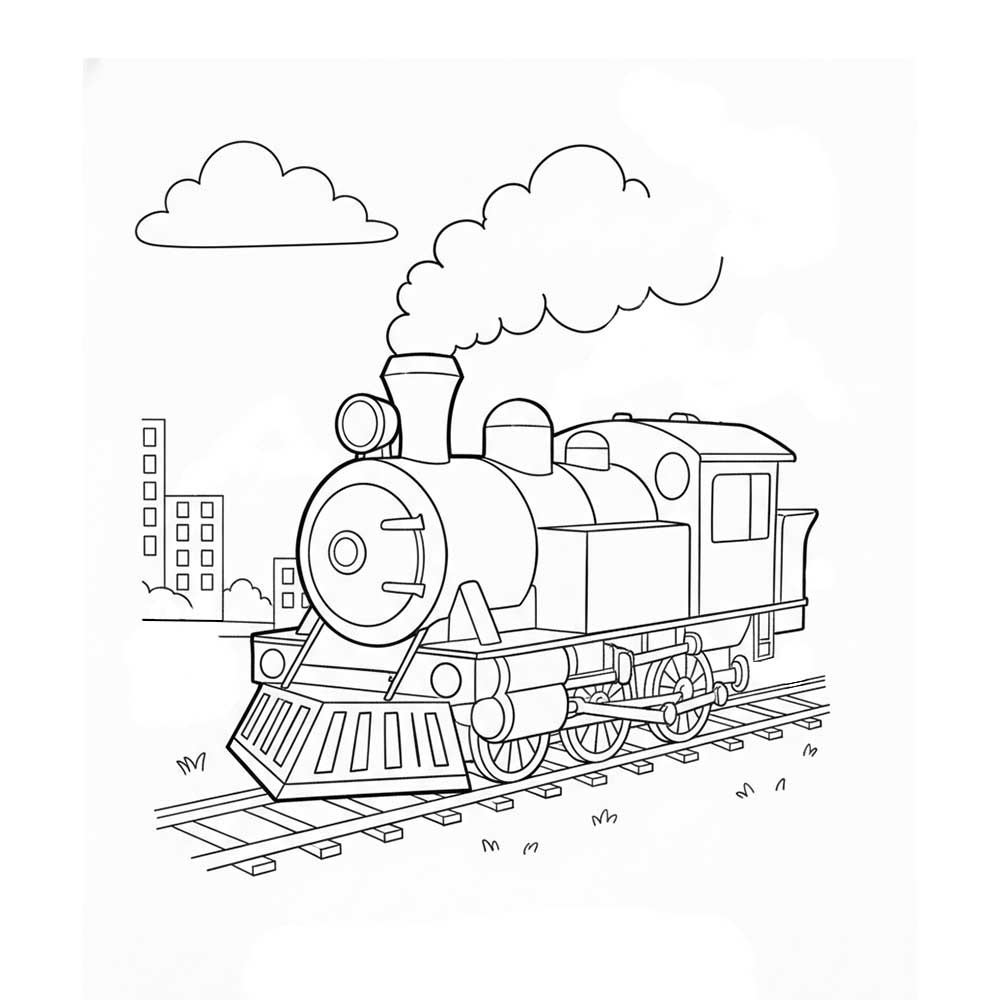 乗り物の塗り絵