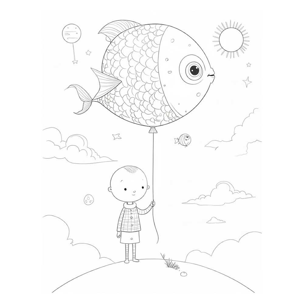 メルヘンの世界の塗り絵